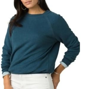 Prana Cozy Up Sweatshirt Dark Teal Womens 3X